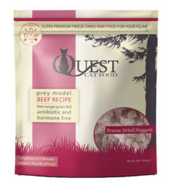 10oz Steve's Quest Beef Freeze Dried Nuggets For Cats - Treat